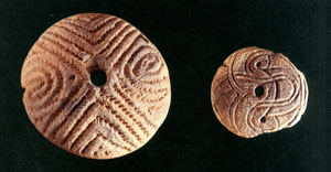 Disk-shaped earthenware objects, Suchu Island