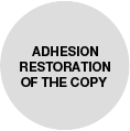 Adhesion restoration of the copy Image