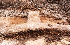 East West view of Shell Mound at Kkachisan Mountain, Daeyeonpyeongdo Island, Seohae image