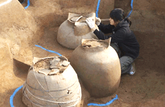 Large jar at the Pungnap Mirae Village Storage facility image