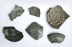 Grayish-blue-powdered celadon excavated at Sungnyemun Gate, Seoul, Seoul, Seoul image