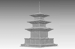 3D data for the Three-story Stone Pagoda at the Gameunsa Temple Site, Gyeongju image