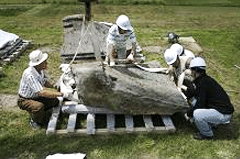 Dissembling Three-story Stone Pagoda (West) at Gameunsaji, Gyeongju image