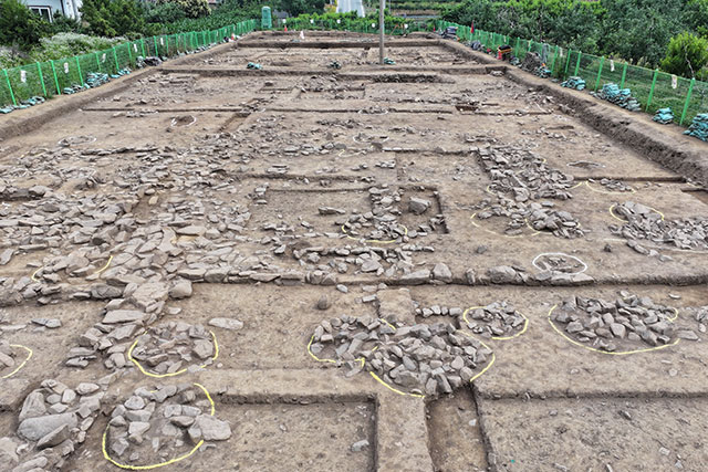 충주 의림사지(추정지) 발굴조사 5호 건물지 전경