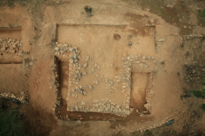 아차산보루 동벽 치 전경2