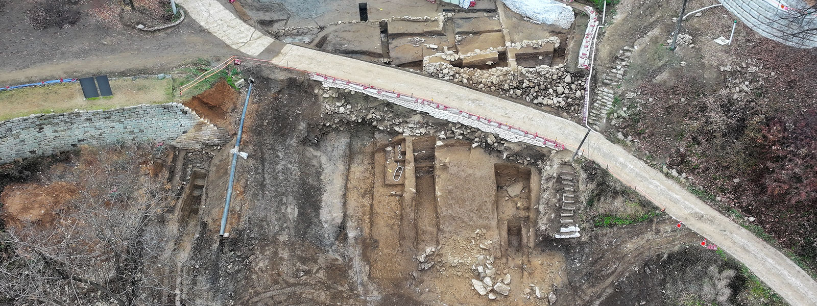 장미산성 제6차 발굴조사 지역 전경